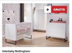 Interbaby Nottingham (hooglans wit, zwart onderstel), Ophalen, Zo goed als nieuw, Jongetje of Meisje