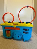 Hotwheels race baan koffer, Ophalen, Racebaan, Zo goed als nieuw, Hot Wheels