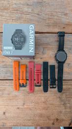 Garmin Fenix 7 Sapphire Solar 47mm, Sieraden, Tassen en Uiterlijk, Sporthorloges, Ophalen of Verzenden, Gebruikt, Zwart, Android