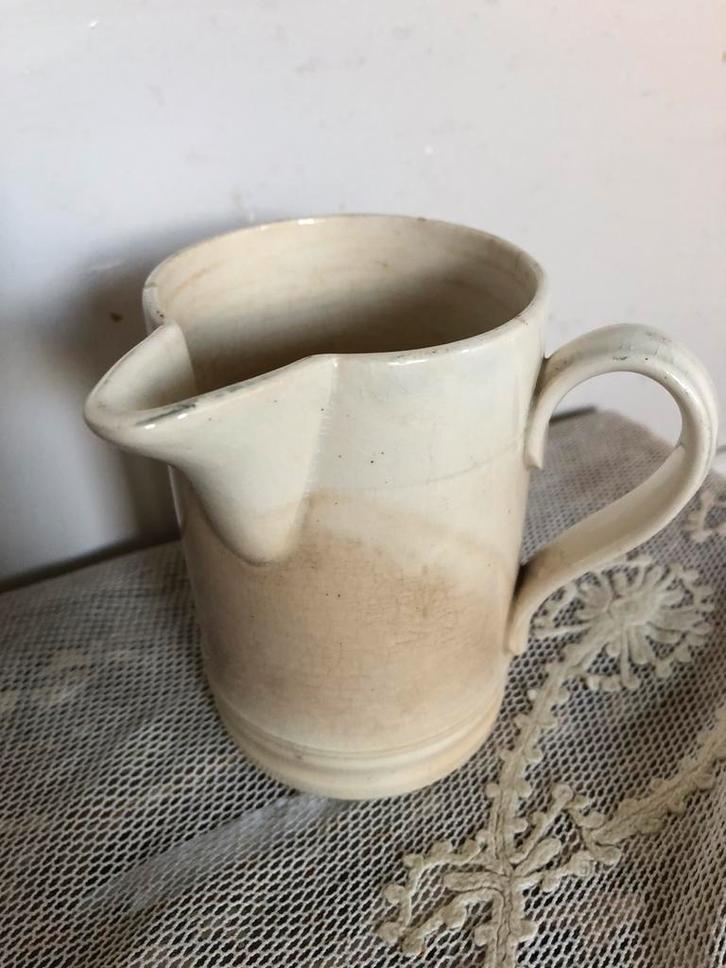 Antiek stroopkannetje beboterd, Antiek en Kunst, Antiek | Servies los, Ophalen of Verzenden