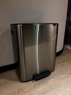 Brabantia Bo Pedaalemmer 2x30L - Zilver, Huis en Inrichting, Ophalen, Gebruikt, Met pedaal, 50 tot 75 cm