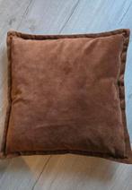 Sierkussen Grace cognac 50x50 cm, Huis en Inrichting, Woonaccessoires | Kussens, Ophalen, Nieuw, Bruin, Vierkant