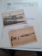 Brief + 2 kaarten Reederij o/d Lek., Ophalen of Verzenden, Gebruikt, Motorboot, Kaart, Foto of Prent