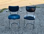 2x Gispen de Wit stoelen, Huis en Inrichting, Stoelen, Ophalen, Gebruikt, Wit, Twee