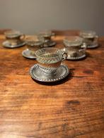 Antiek 6-delig zilveren theeservies, Antiek en Kunst, Ophalen