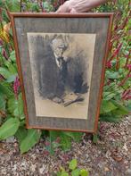 Herman Moerkerk schilderij, krijttekening, Ophalen of Verzenden