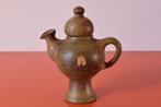 Retro vintage Vest Keramiek Gouda / van Woerden siertheepot, Ophalen of Verzenden