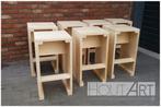 Kruk / Barkruk WOOD steigerhout!, Huis en Inrichting, Barkrukken, 5 krukken of meer, Met voetsteun, Nieuw, Ophalen of Verzenden