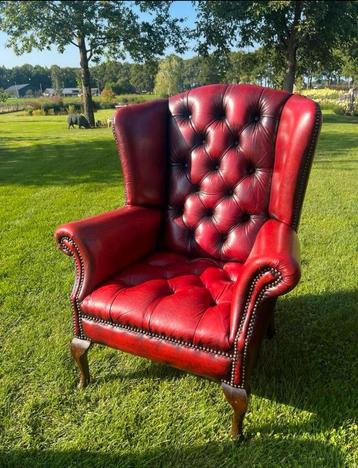 Rode Chesterfield Fauteuil beschikbaar voor biedingen