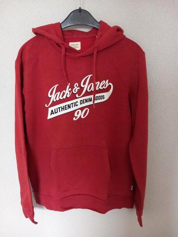 Jack & Jones hoodie rood maat L beschikbaar voor biedingen