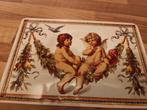 Vintage Nostalgic Art Metalen Dienblad met Engelen, Ophalen of Verzenden