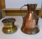 ANTIEKE THEE LICHTJE/KOPEREN KAN/VOLTMETER, Antiek en Kunst, Ophalen of Verzenden