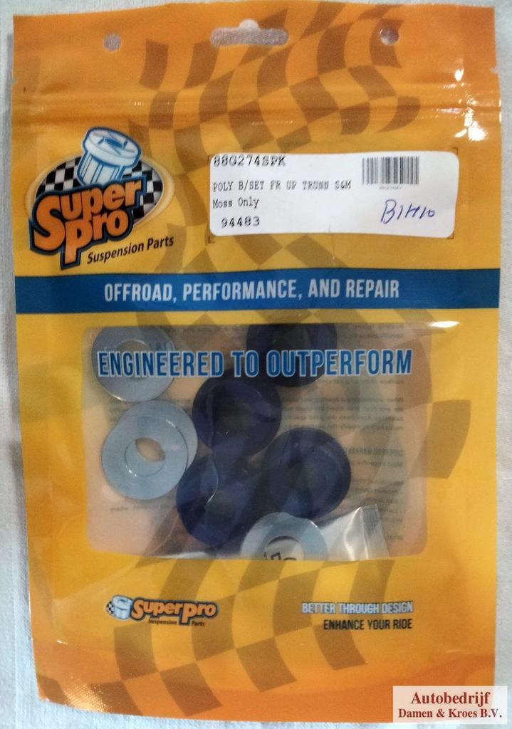 Wielophanging onderdeel 88G274SPK poly-bussen schokbrekers M, Auto-onderdelen, Ophanging en Onderstel, MG, Austin, Nieuw, Ophalen of Verzenden