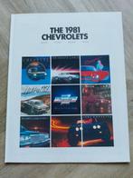 1981 USA Chevrolet folder o.a. Caprice - camaro - impala, Ophalen of Verzenden, Zo goed als nieuw, Chevrolet