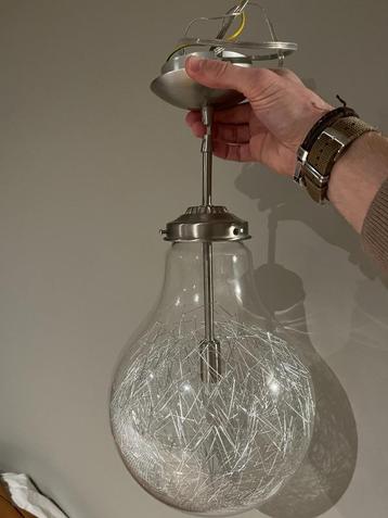 Hanglamp ‘Wire’ in Glas en RVS beschikbaar voor biedingen