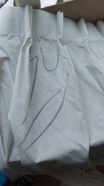 Witte in between gordijnen met motief van Holland Haag, Huis en Inrichting, 200 cm of meer, Wit, Ophalen of Verzenden, Zo goed als nieuw