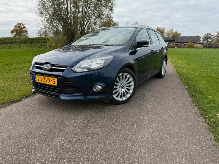 Ford Focus 1.0 Ecoboost 92KW Wagon 2013 Blauw titanium nwapk, Auto's, Ford, Bedrijf, Adaptive Cruise Control, Airbags, Airconditioning