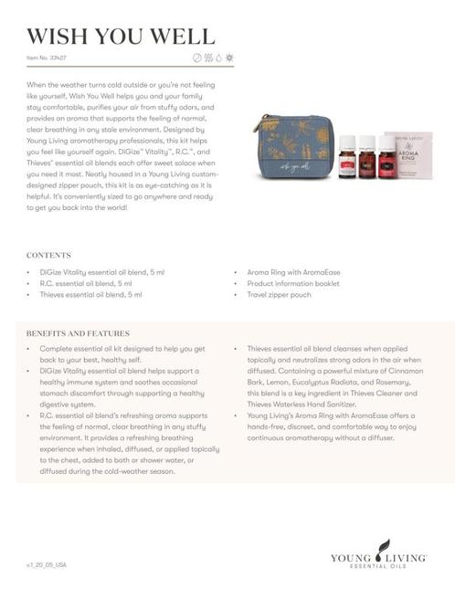 Wish you Well Special Collection Young Living, Sport en Fitness, Gezondheidsproducten en Wellness, Nieuw, Aroma, Verzenden