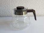 Melitta glazen koffiekan met bruine kunststof handgreep, Overige typen, Ophalen of Verzenden, Effen, Glas
