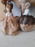 Antieke porseleinen halfdoll speldenkussen, Ophalen of Verzenden