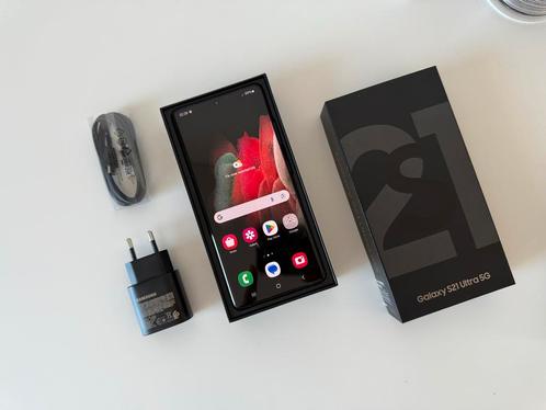 Samsung Galaxy S21 ultra Black (100% als Nieuw), Telecommunicatie, Mobiele telefoons | Samsung, Nieuw, Galaxy S21, 128 GB, Zonder simlock