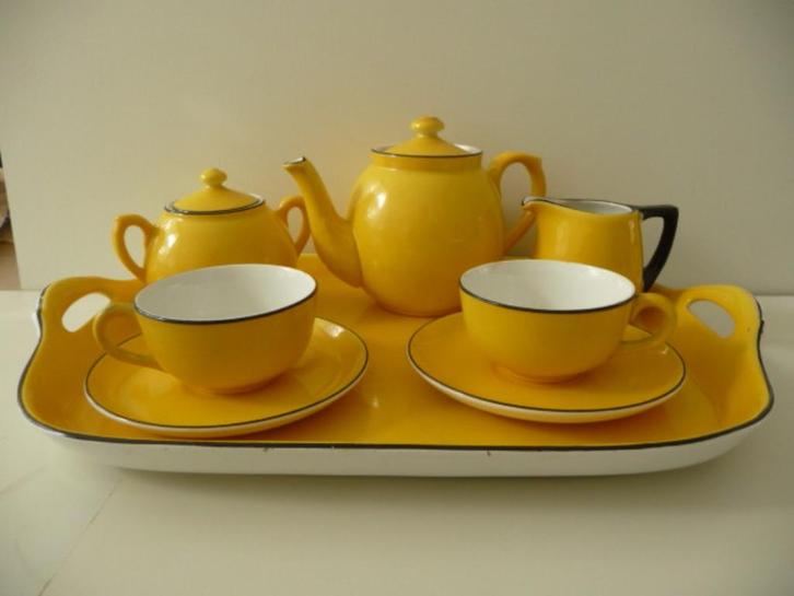 oud THEESERVIES van Societe Ceramigue uit plm. 1925, Antiek en Kunst, Antiek | Servies los, Ophalen of Verzenden