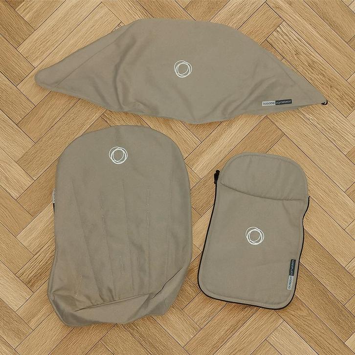 Bugaboo Bekleding Zand - Zonnekap, Wiegdekje & Seatliner, Kinderen en Baby's, Kinderwagens en Combinaties, Zo goed als nieuw, Bugaboo