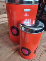 Brabantia Patrice Bewaarbussen - Oranje met Bloemen, Gebruikt, Ophalen of Verzenden, Metaal, Minder dan 50 cm