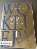 Collegebundel wetteksten 2022-2023 deel 1, Boeken, Ophalen of Verzenden, Gelezen, Overige wetenschappen
