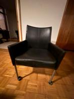 Eetkamerstoelen, Huis en Inrichting, Stoelen, Ophalen, Zwart, Leer, Zo goed als nieuw