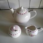 Theeset: Theepotje  met roomstel high tea enz., Ophalen of Verzenden, Porselein, Overige stijlen, Kop(pen) en/of Schotel(s)