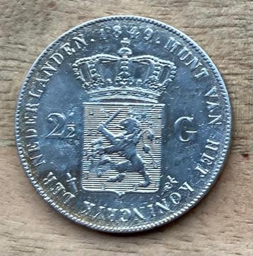 2,5 gulden 1849 Willem II