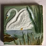 2 JUGENDSTIL tegels, Antiek en Kunst, Ophalen of Verzenden