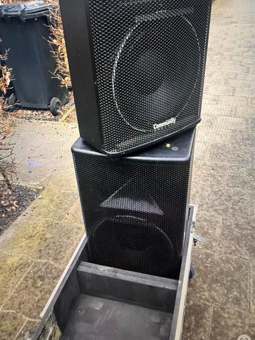 4 x 12 inch community speakers in flightcase beschikbaar voor biedingen