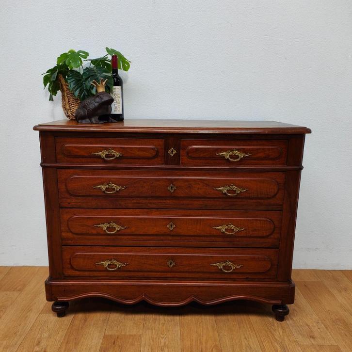 Vintage Frans dressoir commode ladekast ladekastje 510, Huis en Inrichting, Kasten | Ladekasten, Gebruikt, Minder dan 100 cm, 50 tot 100 cm