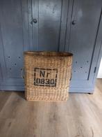 Bedrukte oude rotan mand *molenaarsbrocante*, *, Gebruikt, Mand, *