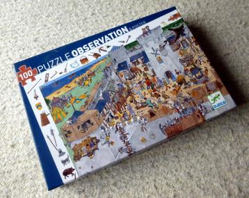Djeco 100 st -Titel: Puzzelobservatie met poster - compleet beschikbaar voor biedingen
