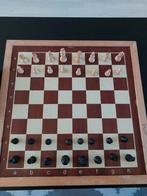Schaak/ dambord hout, Hobby en Vrije tijd, Gezelschapsspellen | Bordspellen, Een of twee spelers, Ophalen, Gebruikt