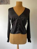 Zwarte blouse, top, maat 38, Kleding | Dames, Tops, Gedragen, Maat 38/40 (M), H&M, Ophalen of Verzenden