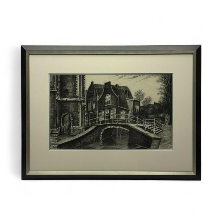H. Bronsheys, Antiek en Kunst, Kunst | Tekeningen en Foto's, Ophalen of Verzenden