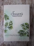 Gestempeld kerstkaart, kersttakken in sneeuw, Ophalen of Verzenden, Nieuw, Kerst