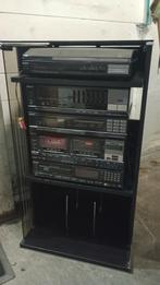 Vintage Sony Stereo Toren Systeem met orginele glazen kast., Ophalen, Gebruikt, Tuner of Radio, Losse componenten