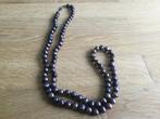 Ketting bruin/grijze zoetwaterparels. Lang 80 cm., Sieraden, Tassen en Uiterlijk, Kettingen, Ophalen of Verzenden, Zo goed als nieuw