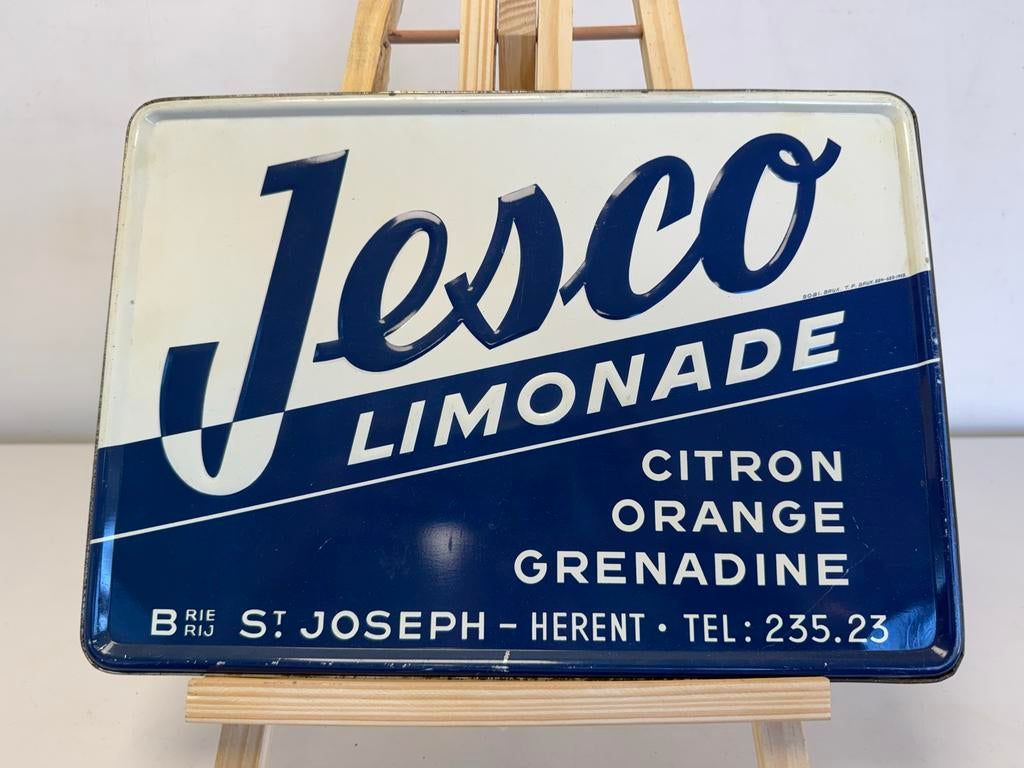 Vintage Jesco Limonade Reclamebord, Ophalen of Verzenden