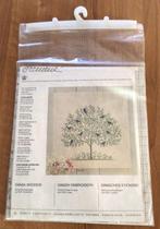 Borduurpakket patroon boom met vogels, Ophalen of Verzenden, Gebruikt, Handborduren, Borduurpakket