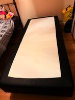 1p bed, Huis en Inrichting, Slaapkamer | Bedden, Verstelbaar, Zwart, Ophalen of Verzenden, 200 cm