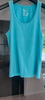 Turquoise top, Ophalen of Verzenden, Gedragen, Maat 38/40 (M), Zonder mouw