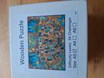 Houten puzzel A3 formaat, Hobby en Vrije tijd, Ophalen of Verzenden, Minder dan 500 stukjes, Nieuw