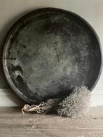 Oud metalen dienbladen, Ophalen of Verzenden, Nieuw, Rond, Metaal