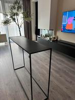 2 sidetables zwart metaal. Zo goed als nieuw!, Huis en Inrichting, Tafels | Bijzettafels, Ophalen, Metaal of Aluminium, Zo goed als nieuw